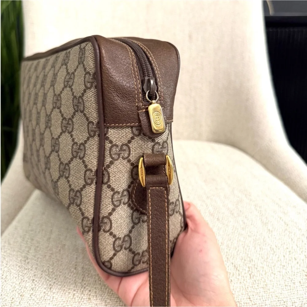 Authentic Gucci crossbody bag brown monogram coated canvas - Picture 8 of 12